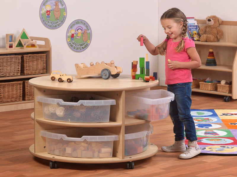 Millhouse Double Tier Mobile Circular Storage Unit