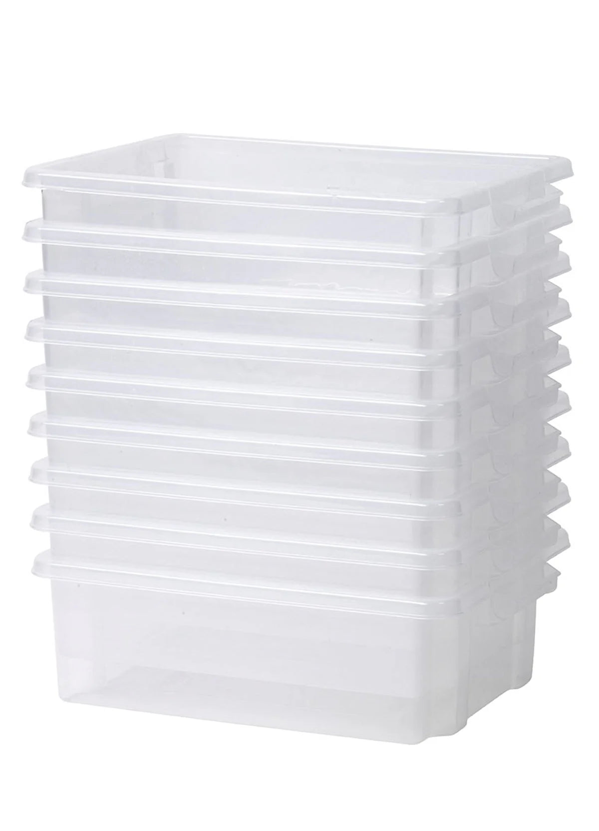 Millhouse Clear Shallow Tubs 9pc