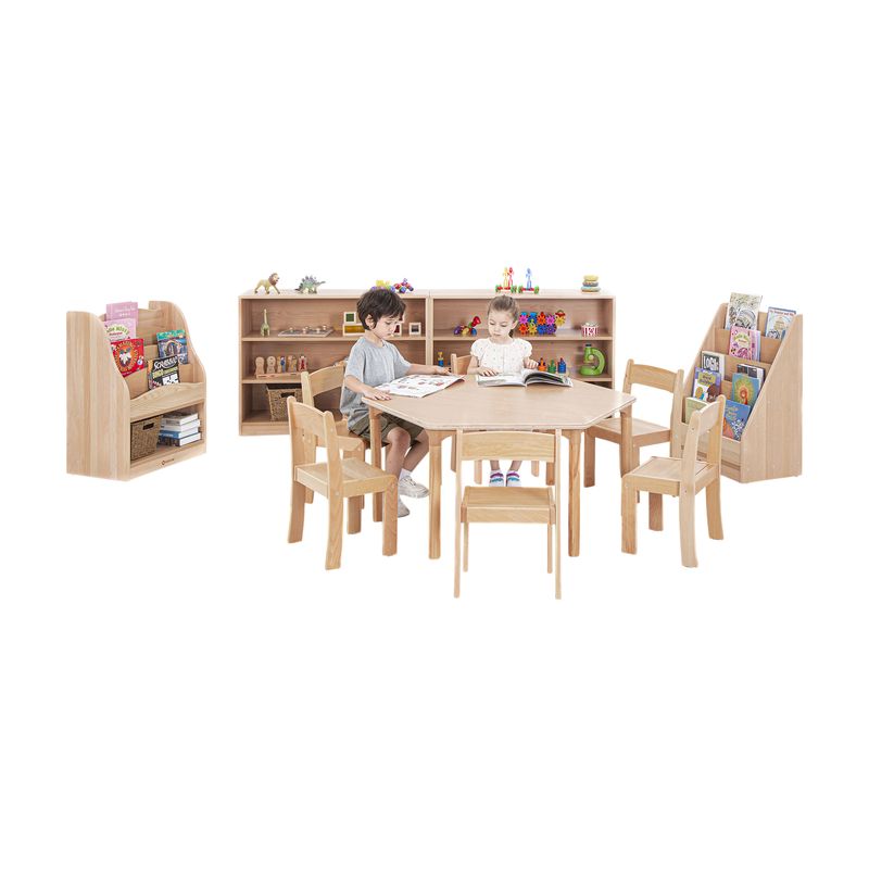 Beech Classroom Hexagon Table 1060 x 600mm