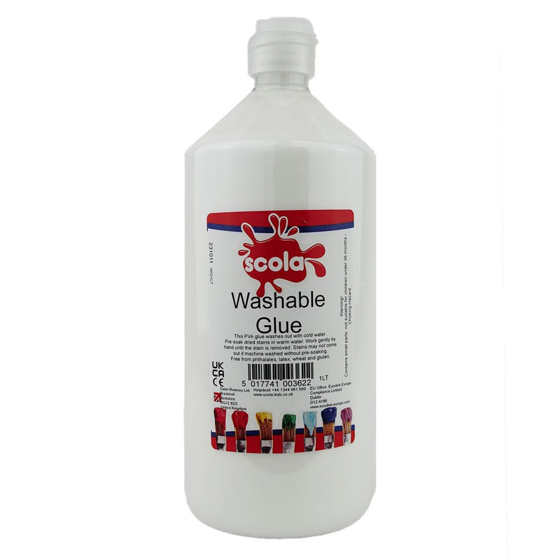 Washable PVA Glue 1L (Blue Label)