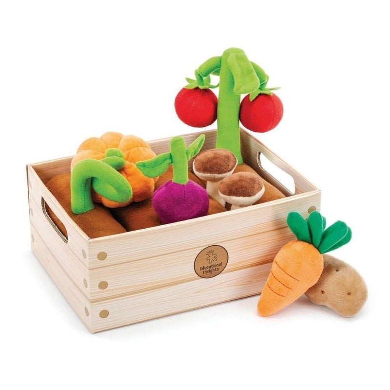 Plush Vegetable Garden Basket pk 8