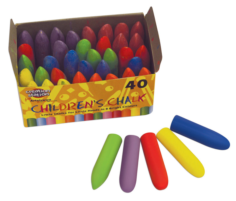 Coloured Chalk Sticks pk 40