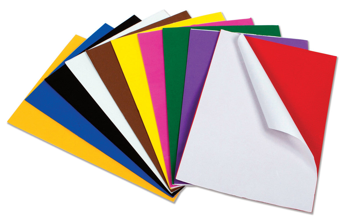 A4 Peel and Stick Craft Foam Sheets pk 10