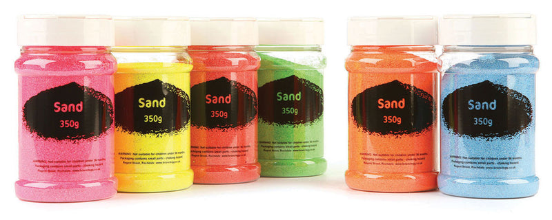 Sand Shakers - Fluorescent pk 6