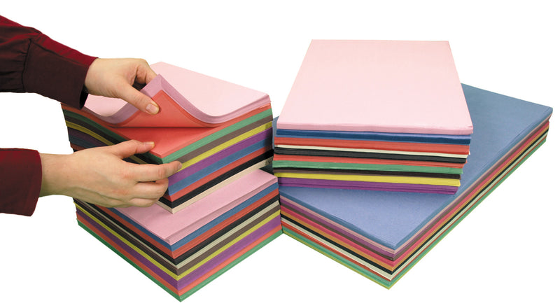 A4 SUGAR/ACTIVITY/CONSTRUCTION PAPER:100 SHEETS, 10 COLOURS