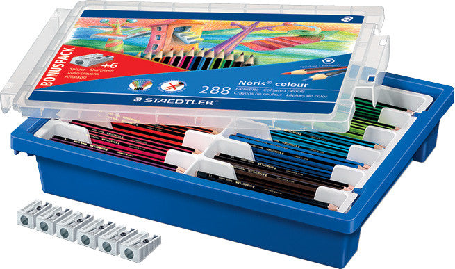 Staedtler Noris Colour Assorted (with Tray) pk 288