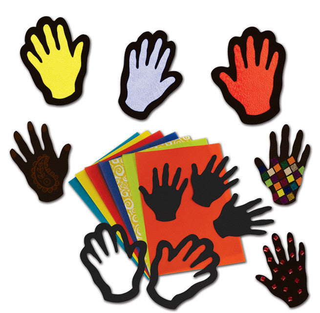 Stained Glass Hands pk 32