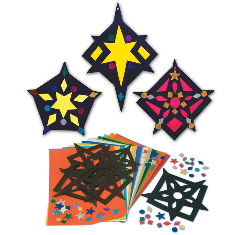 Stained Glass Stars pk 30