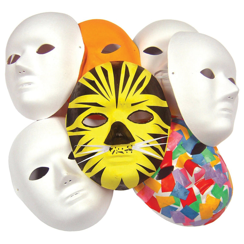 White Face Masks pk 10