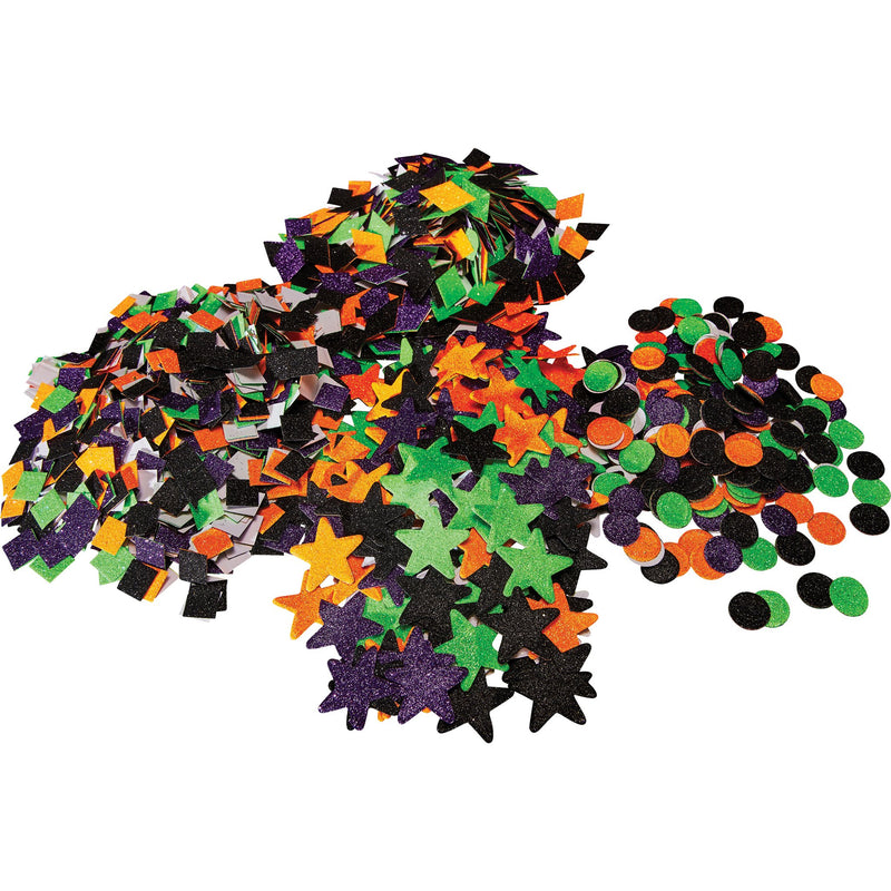 Halloween Glitter Shapes pk 3000