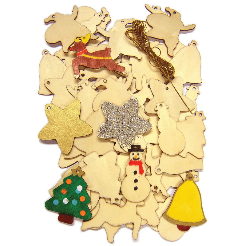 Wooden Christmas Cutouts pk 54