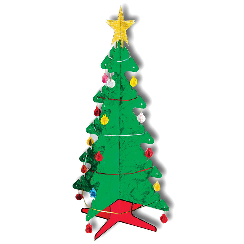 Cardboard 3D Christmas Tree 