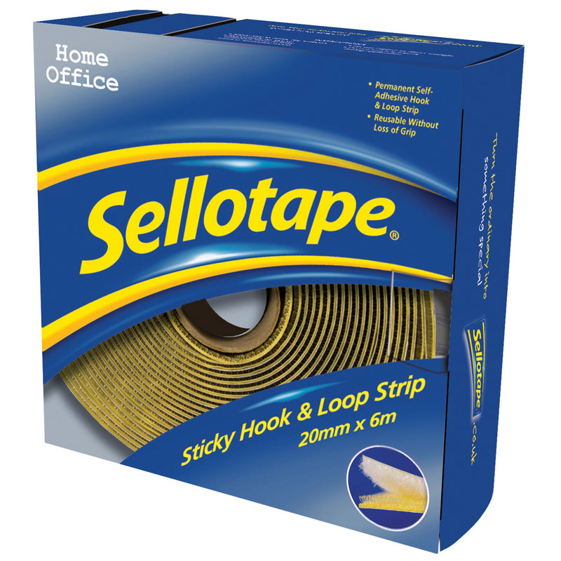 Sellotape Hook & Loop Strip 