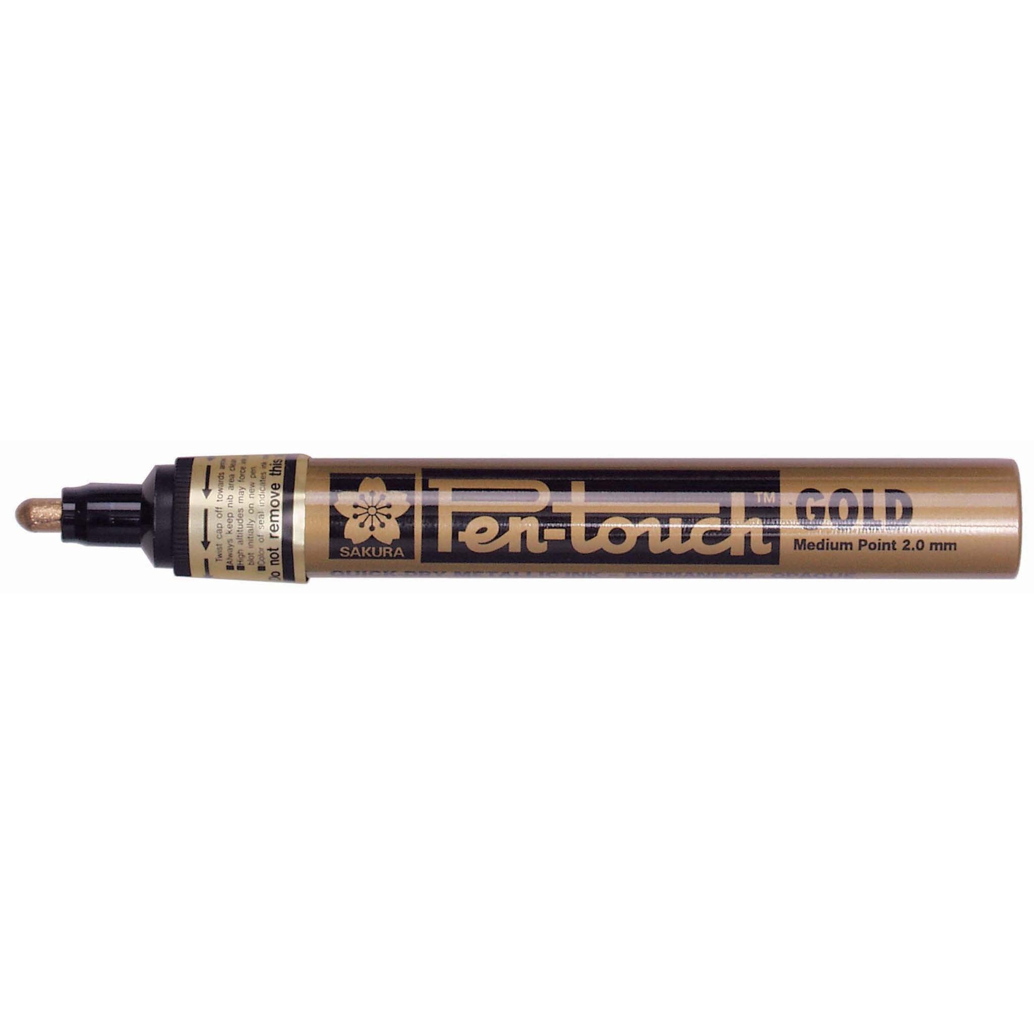 Pen-Touch Metallic Marker - Gold pk 12