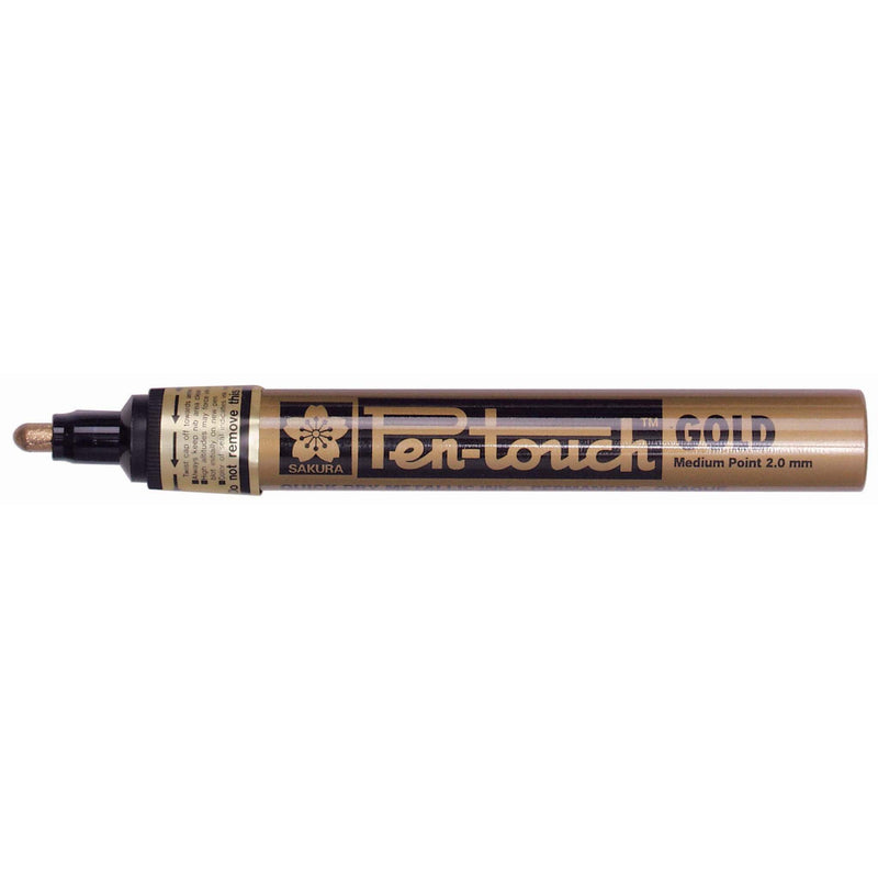 Pen-Touch Metallic Marker - Gold pk 12