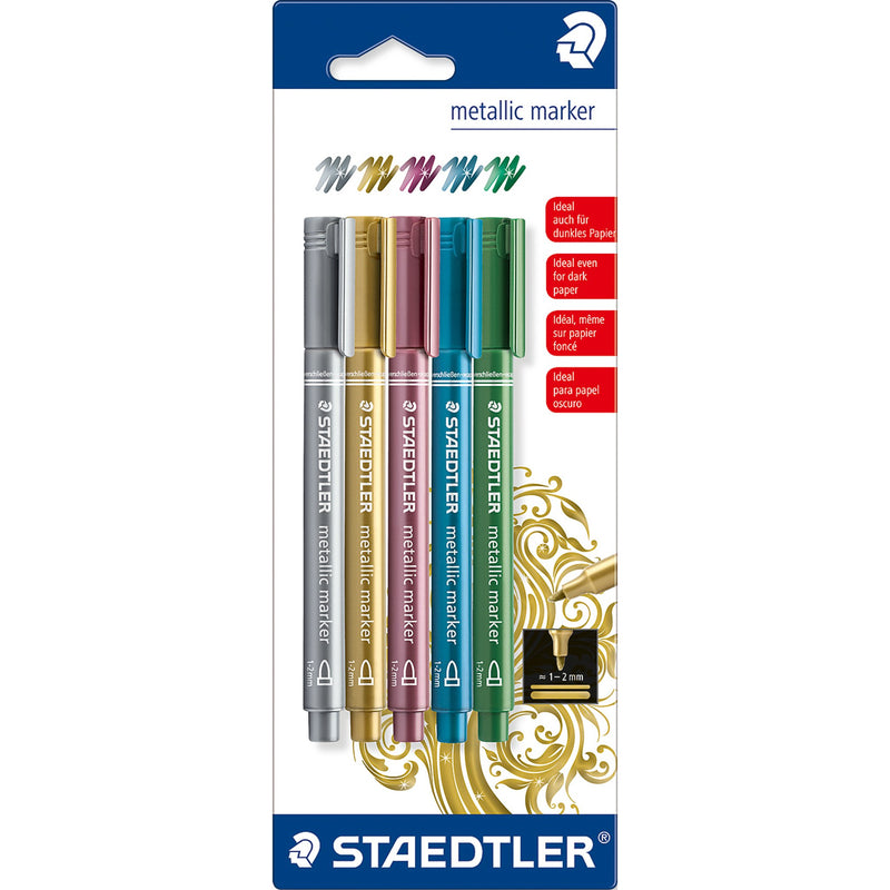 Staedtler Metallic Markers pk 5