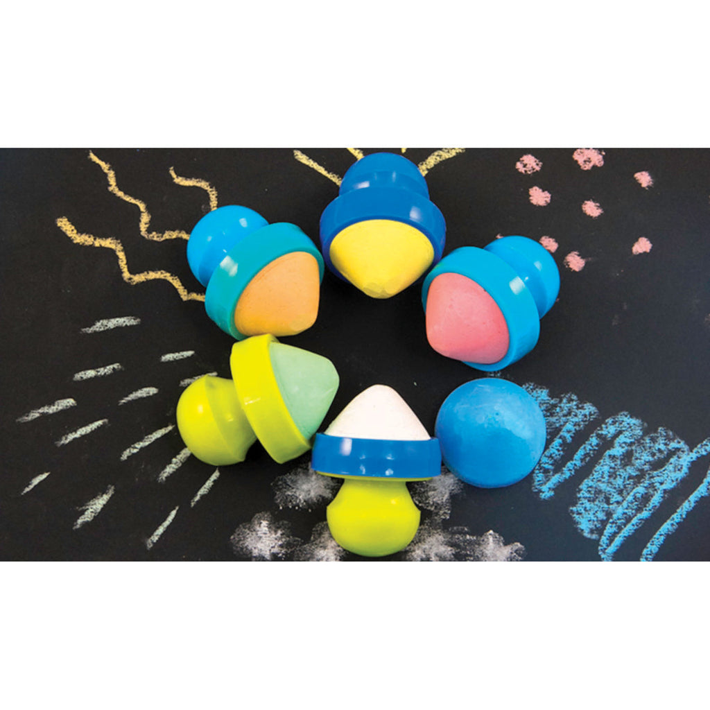 Six Chalks Easy Grip Chalks pk 6