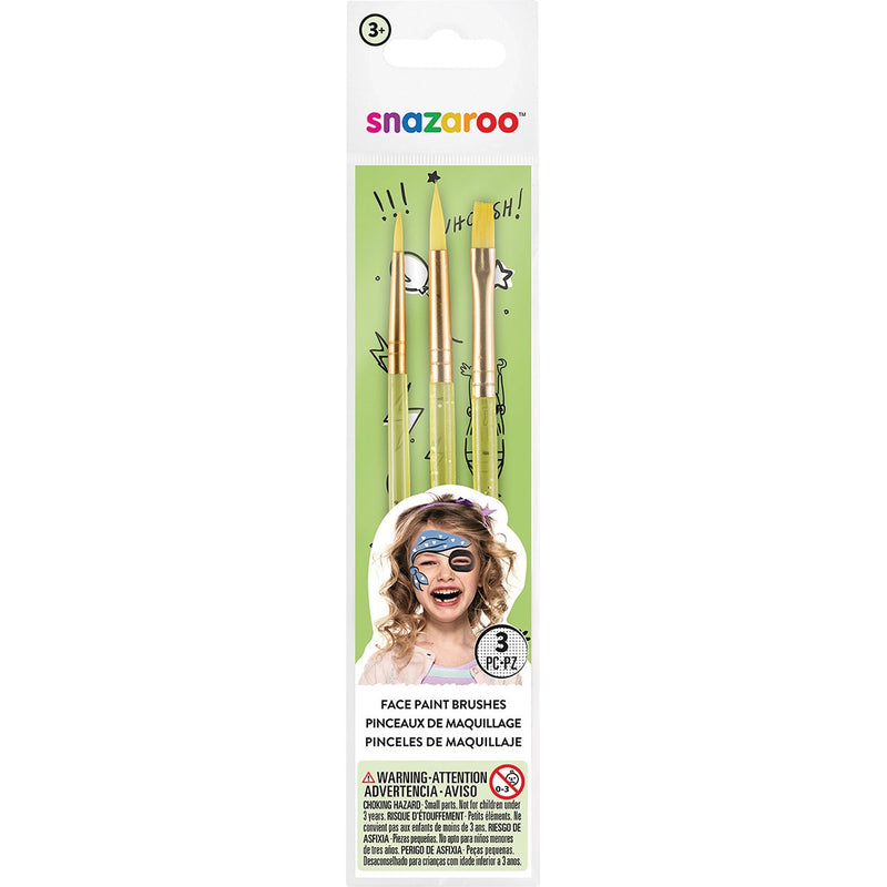 Snazaroo Face Painting Brush Set pk 3