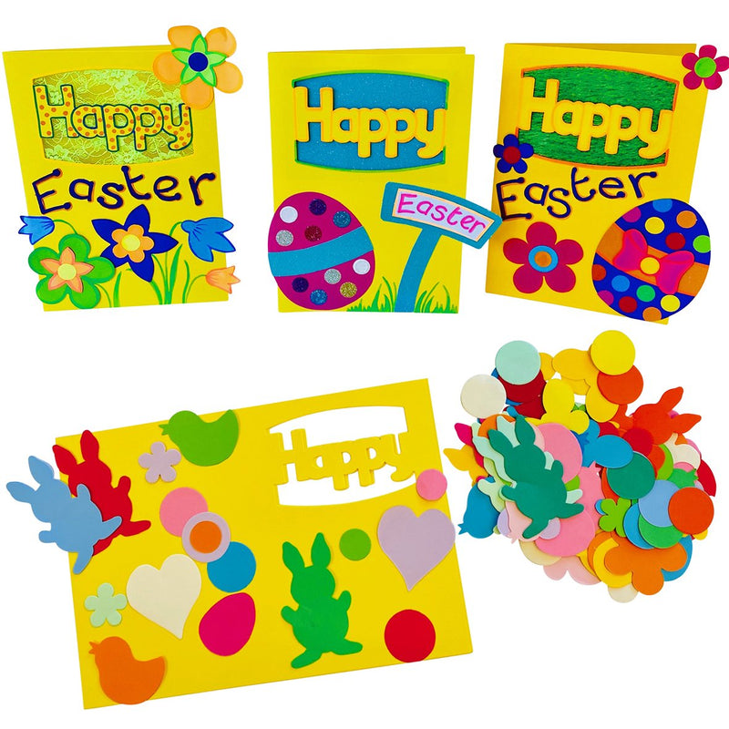 HomeCraftz Happy Easter Cards Craft Kit pk 10
