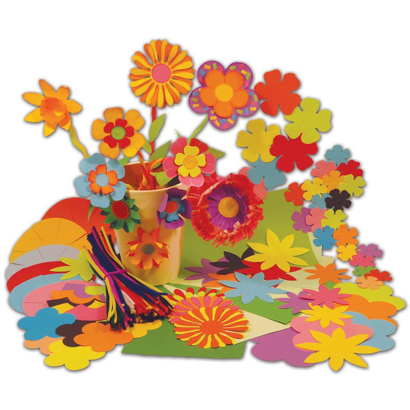 Flower Craft Sticks Bulk Saver - Art & Craft from Early Years Resources UK