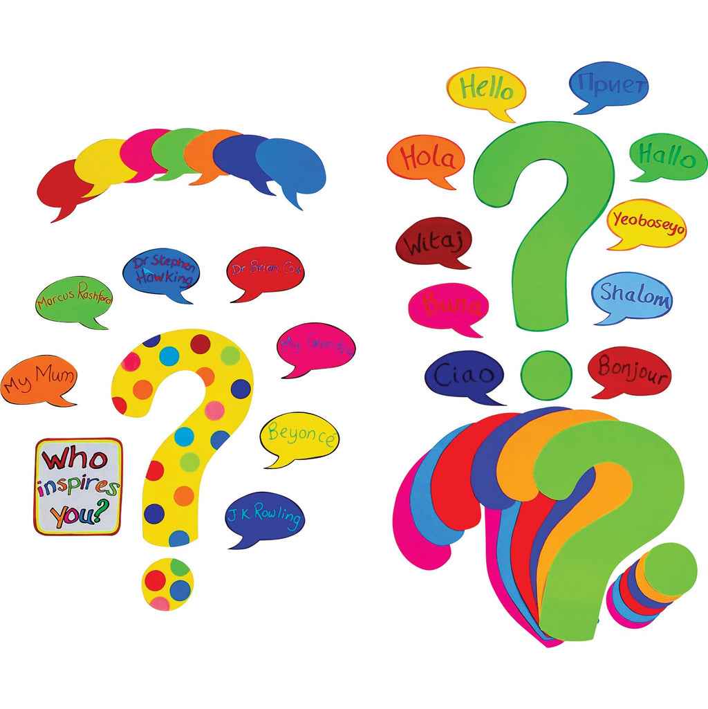 Question Writing Display Question Mark Display Boards pk 10