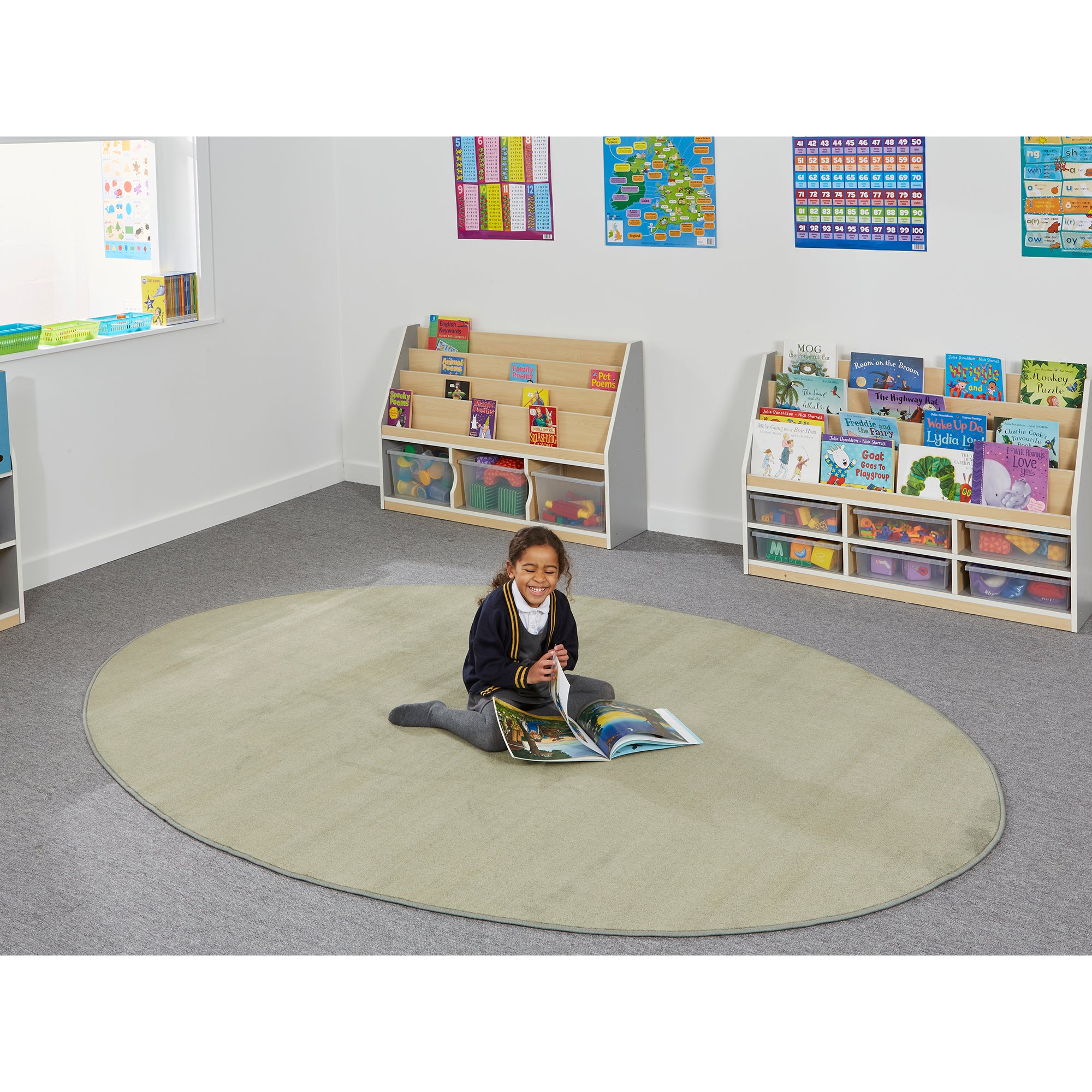 Springboard Rug Oval Rug (Pine)