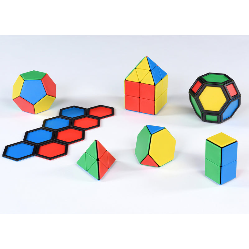 Solid Magnetic Polydron Essential Shapes Set pk 104