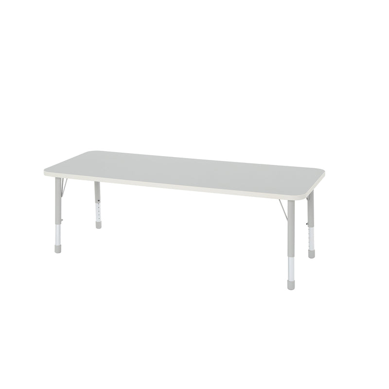 Thrifty Height Adjustable Rectangular Table (Grey)