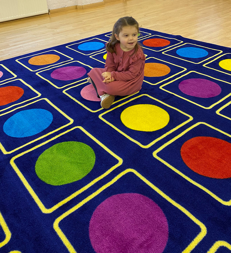 KinderColour™ Spots Placement Carpet