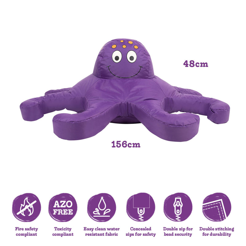 Sea Life Octopus Bean Bag