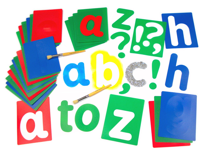 Washable Alphabet Stencils (Lowercase) pk 27