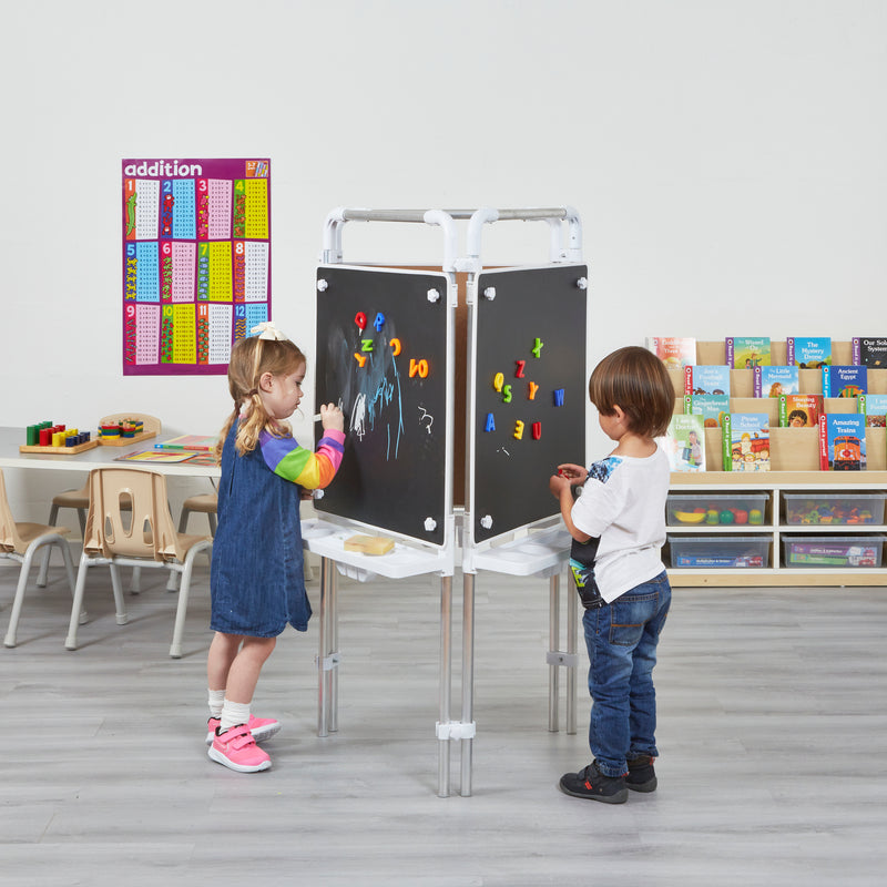 3-Sided Chalkboard Easel