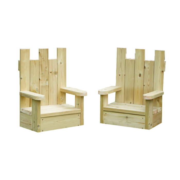 Wooden Thrones Set