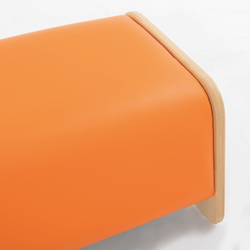 Coloured Cushioned Bench