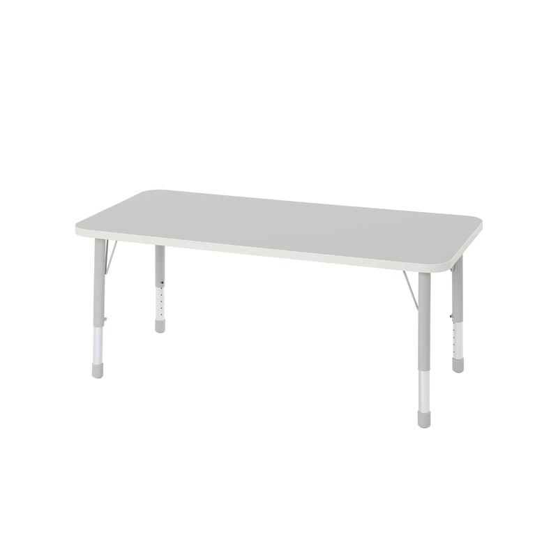 Thrifty Height Adjustable Rectangular Table (Grey)