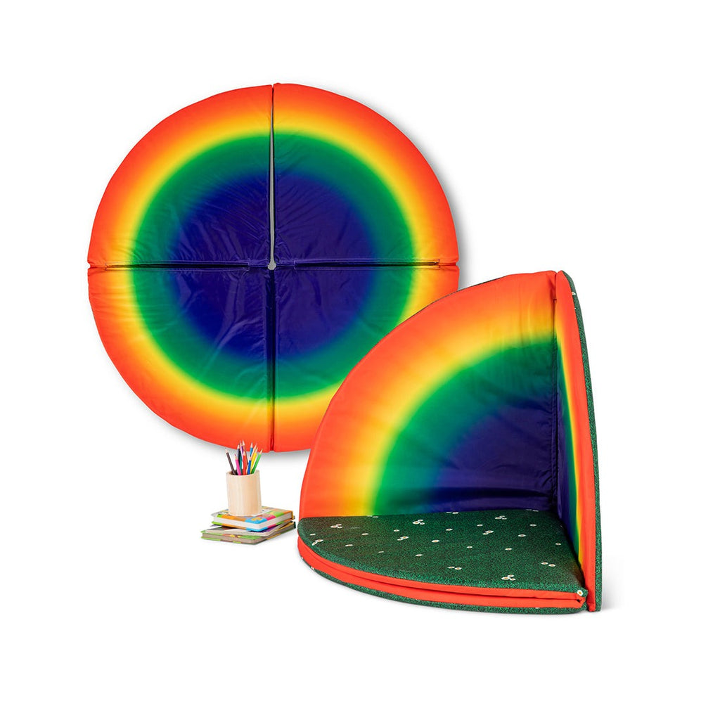 Springboard Mat Indoor/Outdoor Folding Mat - Rainbow and Daisy – Springboard Supplies