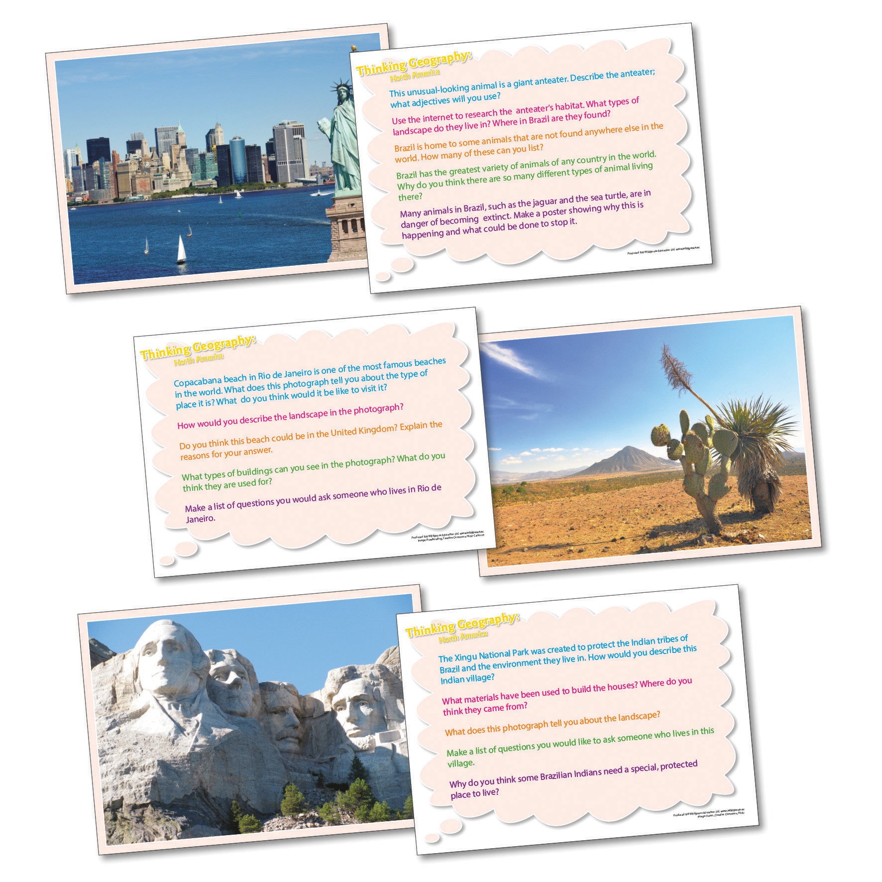 Thinking Cards - North America pk 20