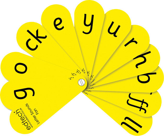 Synthetic Letter Fans Phase 2 Set 1-2 pk 6