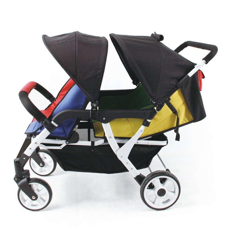 Familidoo Budget 4-Seater Stroller with Raincover