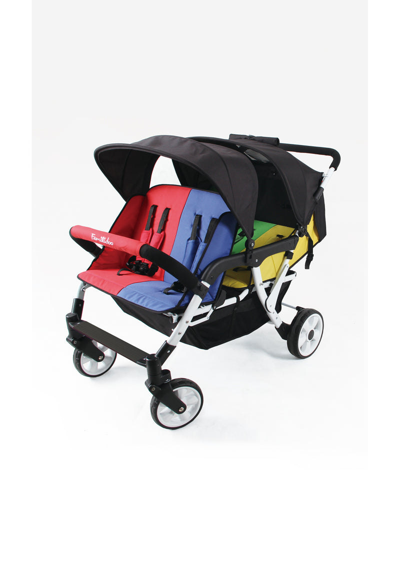 Familidoo Budget 4-Seater Stroller with Raincover