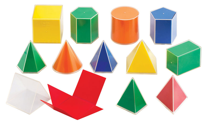 Folding Geometric Solids 2D to 3D pk 12