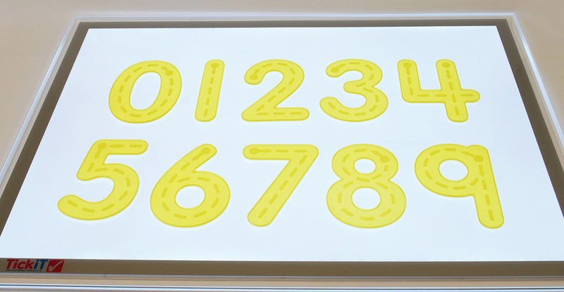 SiliShapes Tactile Number Tracers pk 10