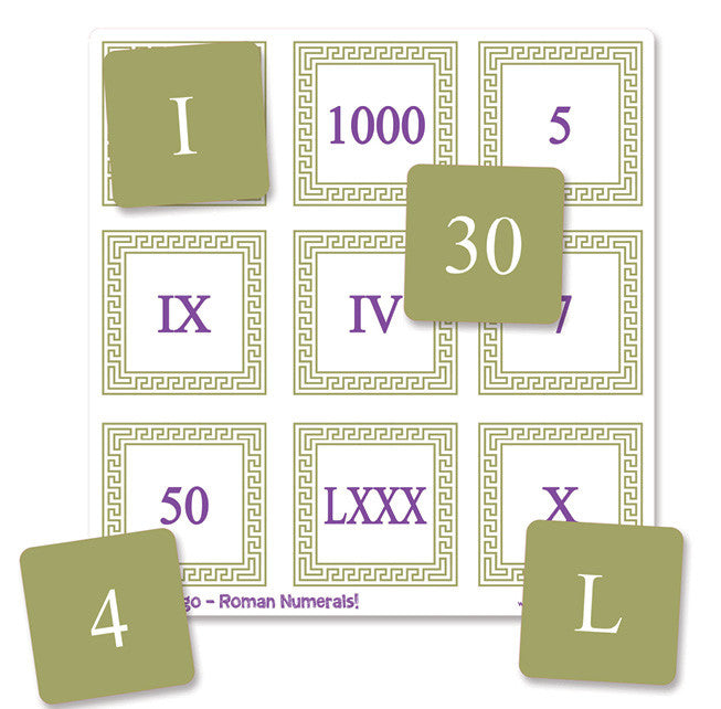 Roman Numeral Bingo