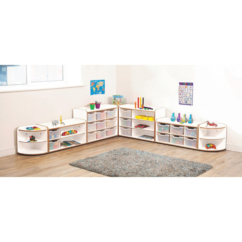 Solway Storage Funiture Set 1 - White (Clear Trays)