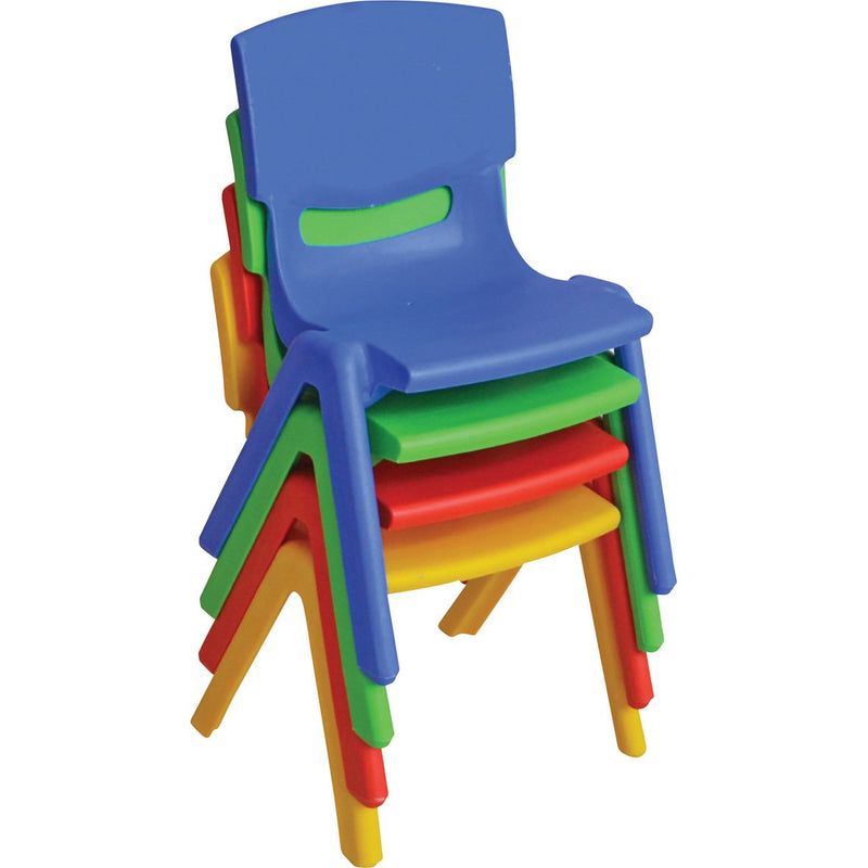 Plastic Classroom Chairs (30cm) Green pk 4