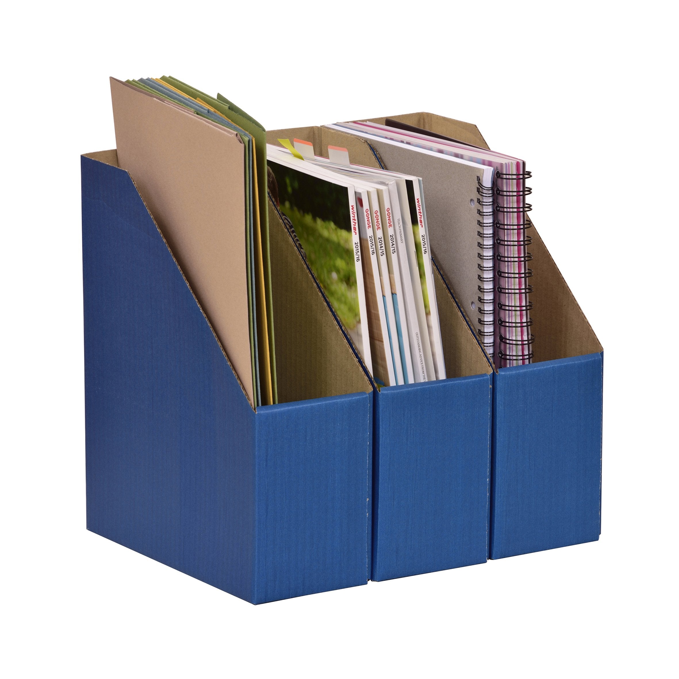 Library Card Boxes A4 Library Boxes (Blue) pk 10
