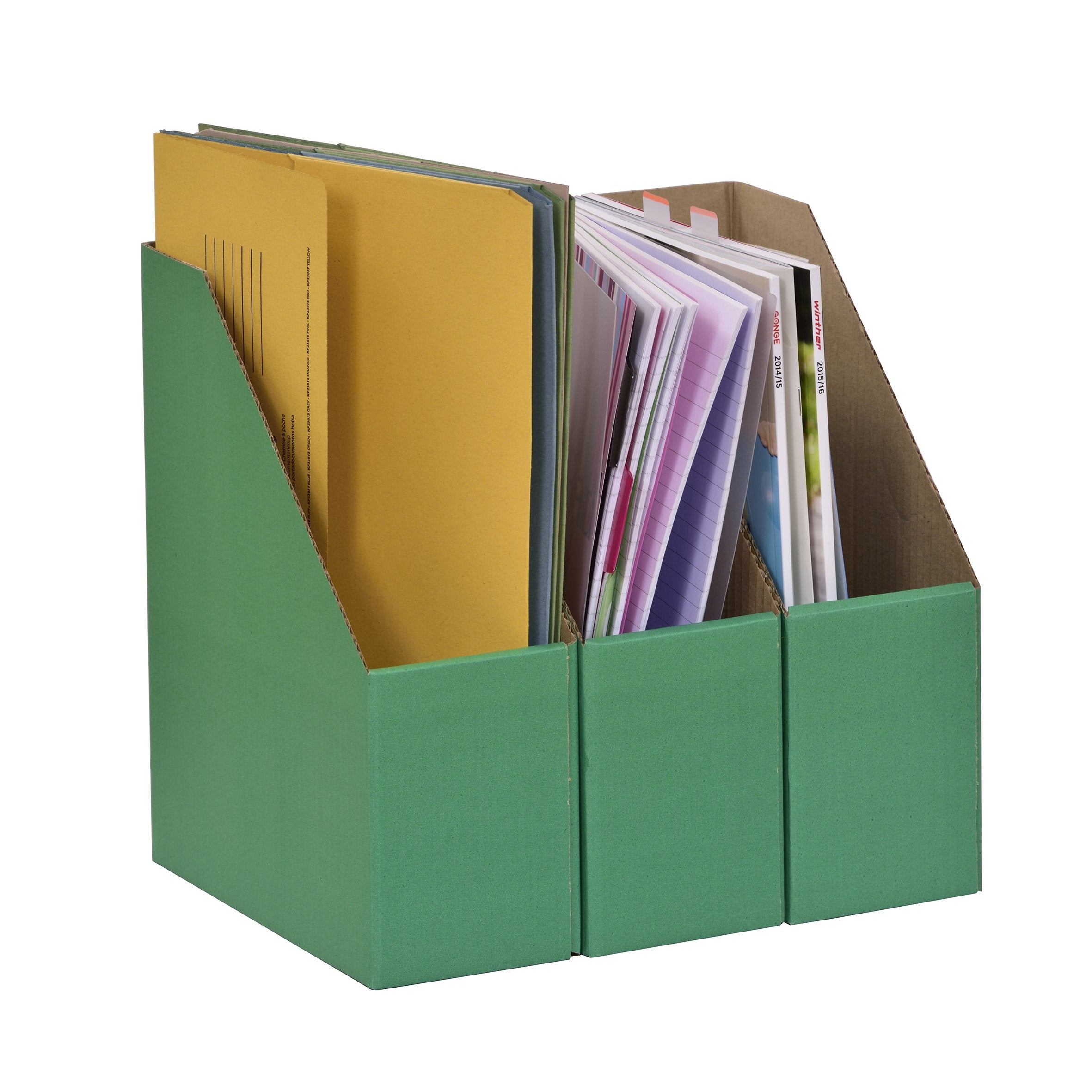 Library Card Boxes A4 Library Boxes (Green) pk 10