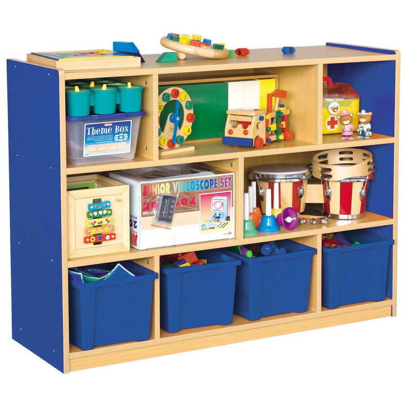 Milan 8-Compartment Cabinet with 4 Blue Trays