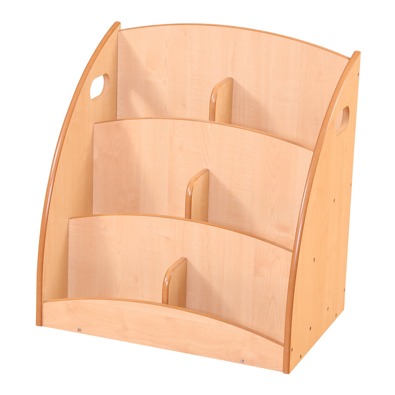 Maple 6-Compartment Book Display  