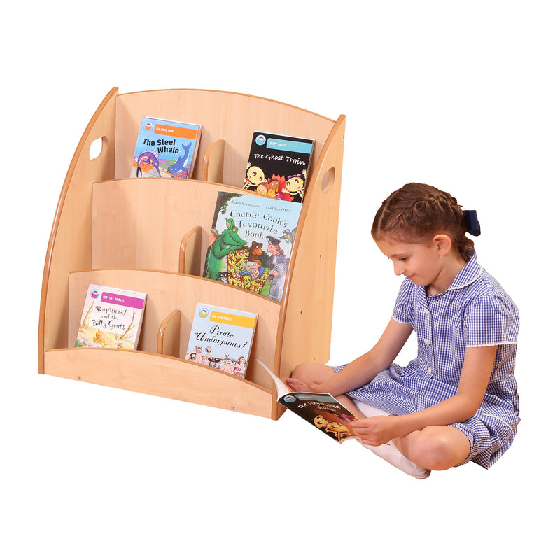Maple 6-Compartment Book Display  